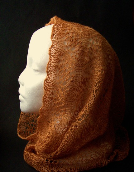 Curry Lace Weight Cowl - Ready To Ship